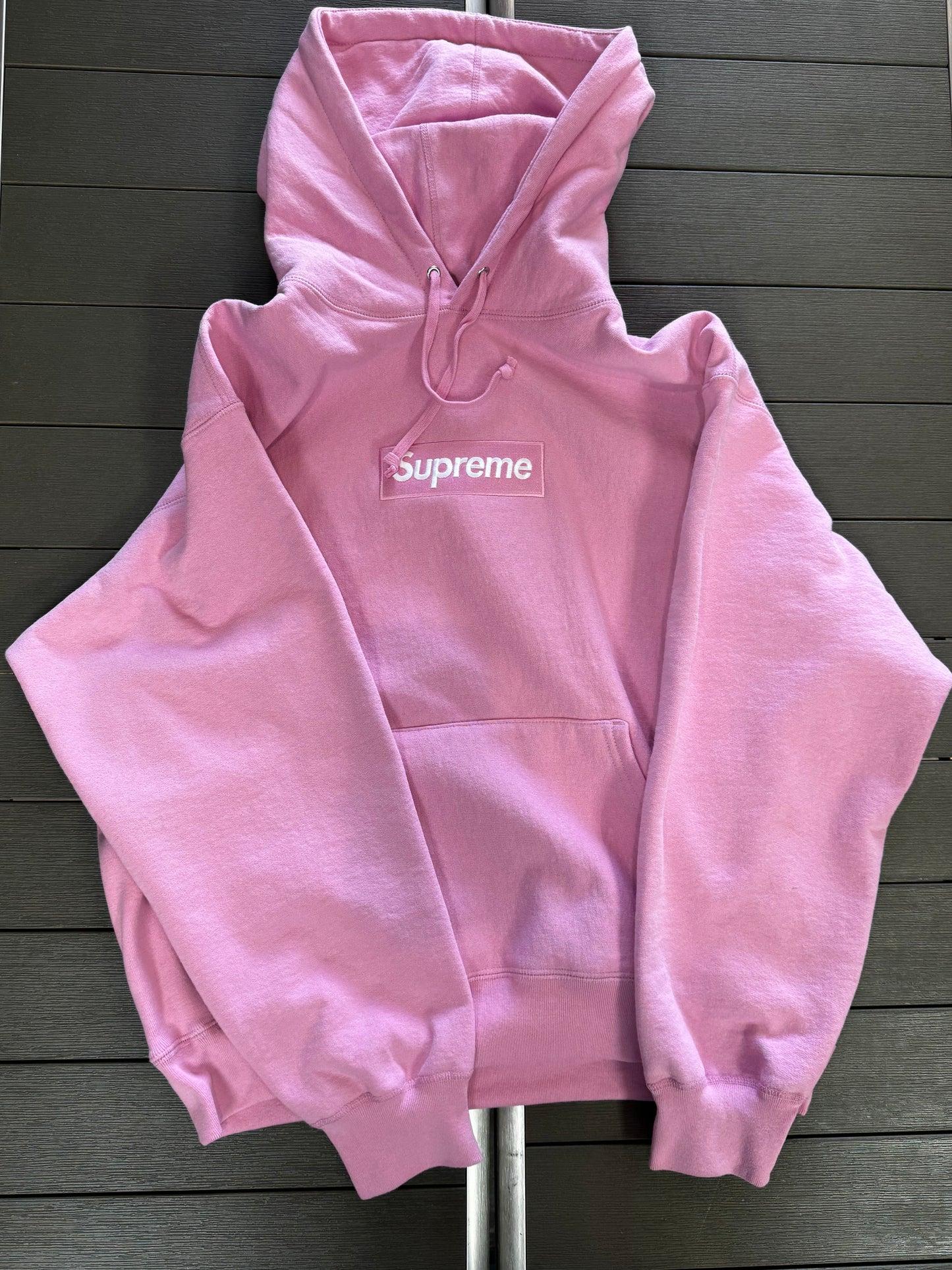 Supreme Box Logo Hooded Sweatshirt - Pink
